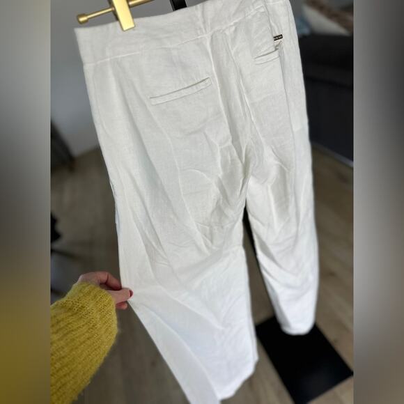 Michael kors white linen trousers, size 2. Never worn - Picture 6 of 7